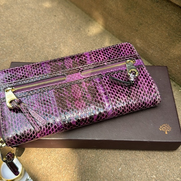 MULBERRY purple python wallet - Picture 5 of 5